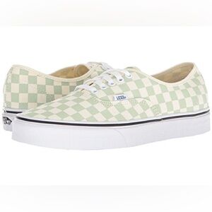 Vans Authentic (Checkerboard) Ambrosia Green White
